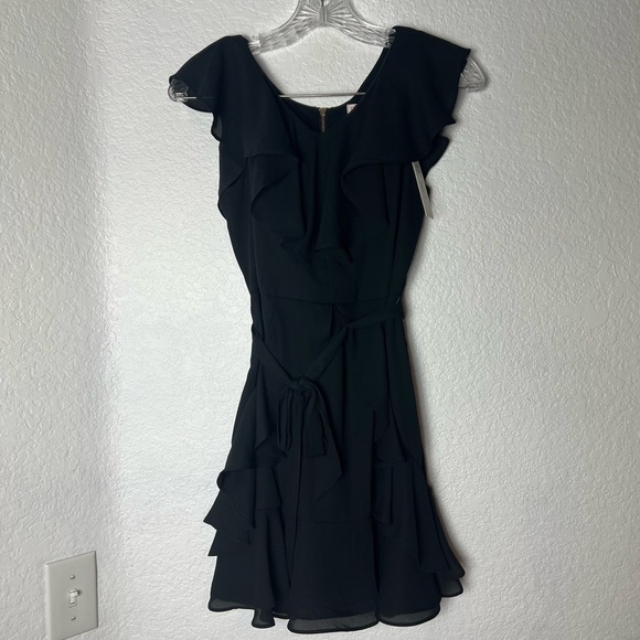 GB Girls Formal Black Ruffle Dress Size 14 - Picture 7 of 13